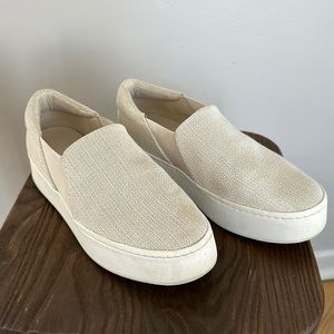 Vince linen platform sneakers size 7.5
